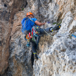 Alpinista u steni
