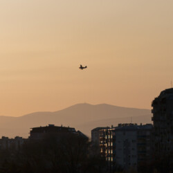 Pogled na grad Nis u sutonu